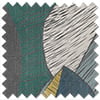 Anthurium, Teal - Twist&Fit Roman Blind